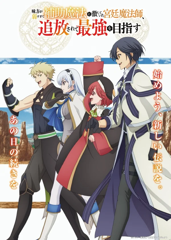 Xem Phim Pháp Sư Triều Đình Bị Trục Xuất Quyết Chí Trở Thành Mạnh Nhất (Mikata ga Yowasugite Hojo Mahou ni Tesshiteita Kyuutei Mahoushi, Tsuihou sarete Saikyou wo Mezashimasu)